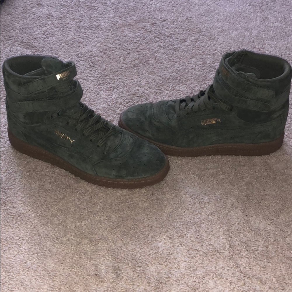 Puma sky hi II olive green